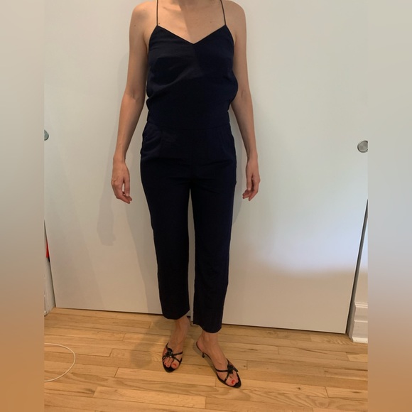Navy J Crew Romper - Picture 2 of 4